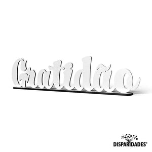 Base Decorativa Gratidão,Acessórios Decorativos,Base decorativa em mdf branco, madeira Base Decorativa Gratidão,Acessórios Decorativos,Base decorativa em mdf branco, madeira