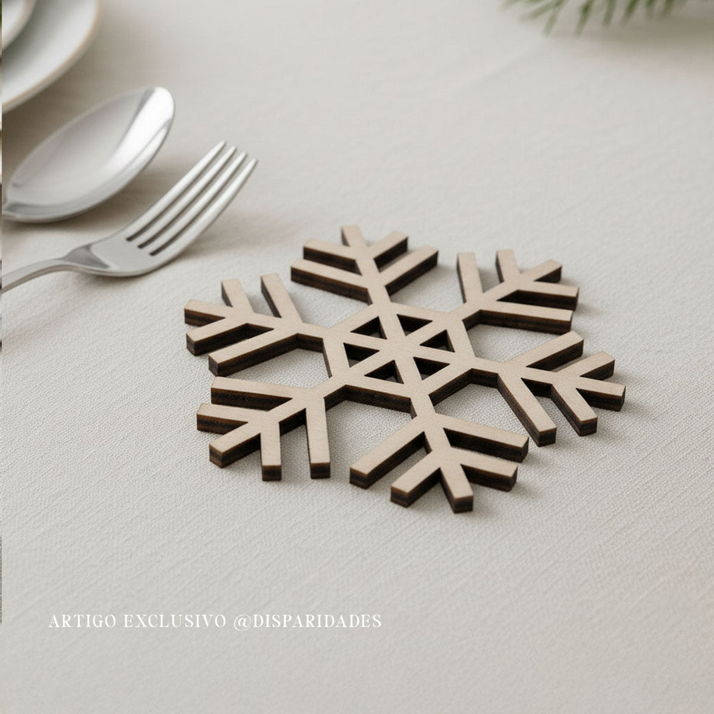 "Snowflake" coaster