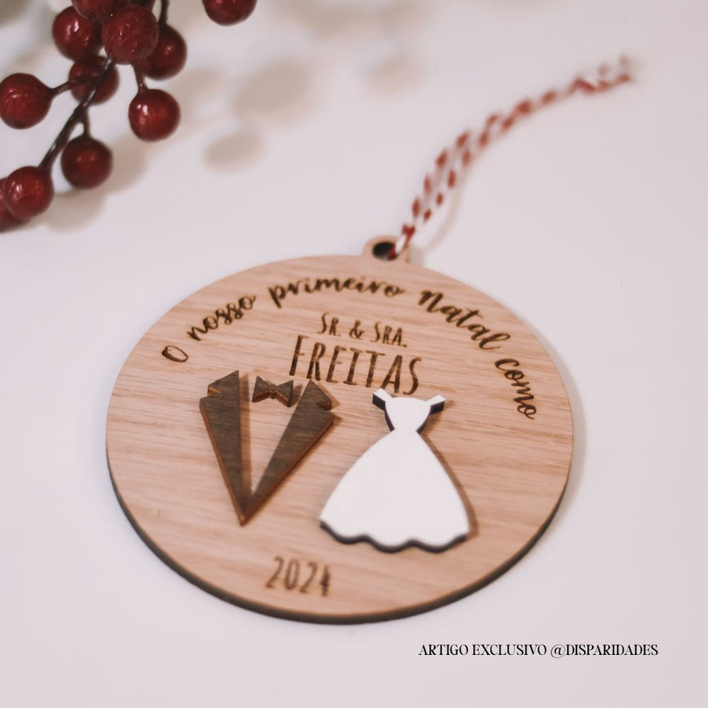 Christmas Ball 1st Christmas as Mr. and Mrs. - Customized