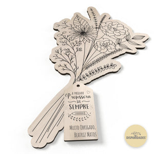 bouquet de madeira flores de primavera com etiqueta, oferta final de ano, educadoras e auxiliares bouquet de madeira flores de primavera com etiqueta, oferta final de ano, educadoras e auxiliares