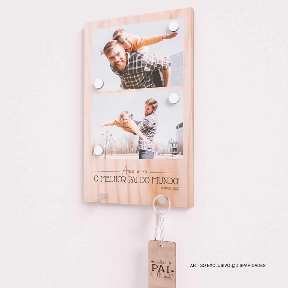 Llavero con marco de fotos personalizado