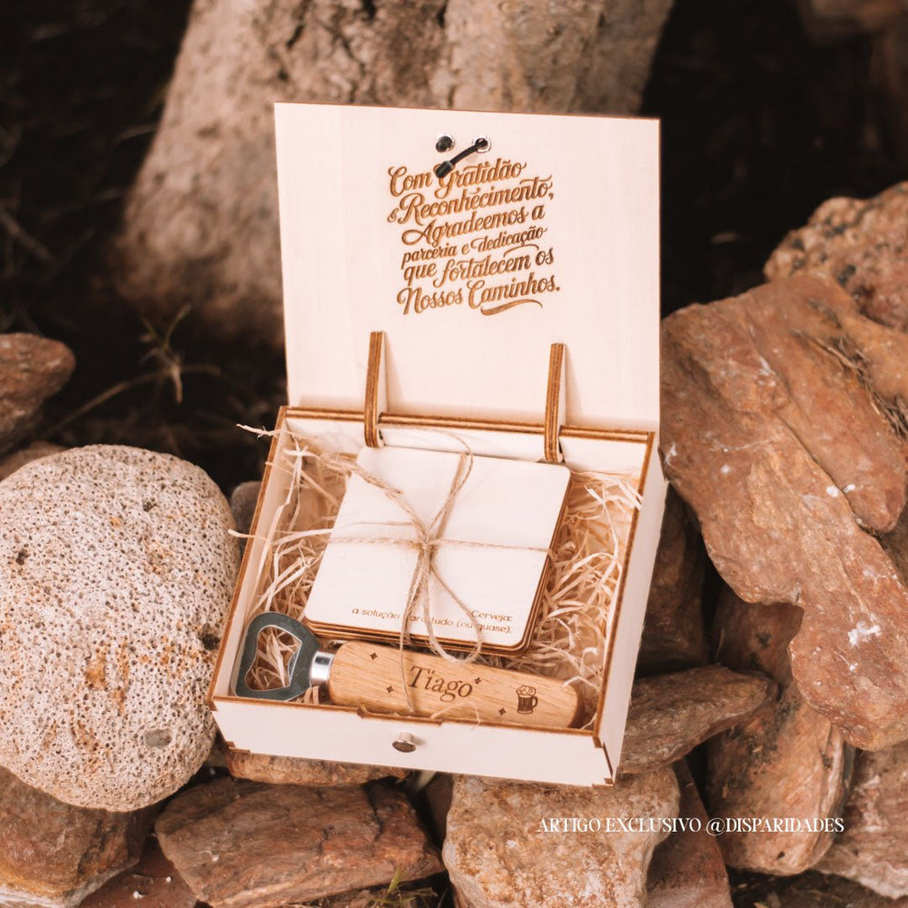 Wooden Box Kit with Beer Accessories | BeerCraft