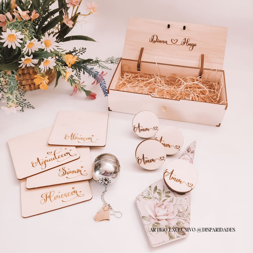 Kit de Chá em Madeira | Rustika