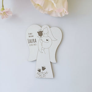 Lembrança Anjo com Flores em branco Lembrança Anjo com Flores em branco