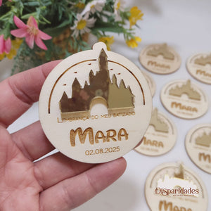 Lembrança em Madeira e Acrílico com íman | Castelo Mágico Lembrança em Madeira e Acrílico com íman | Castelo Mágico