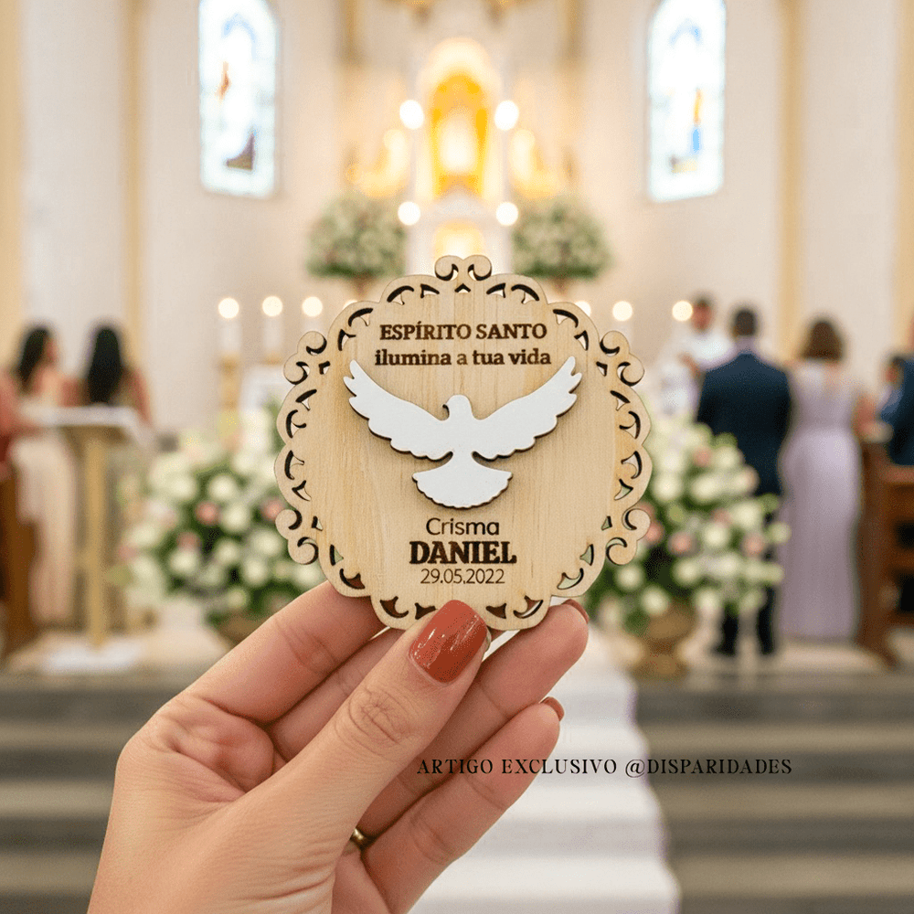 Dove souvenir (with magnet)