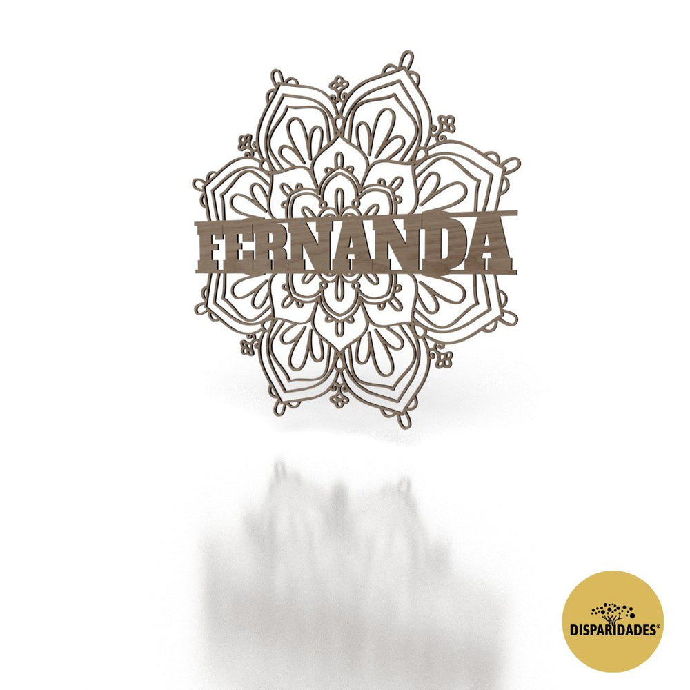 Personalized Mandala with Name in the Center