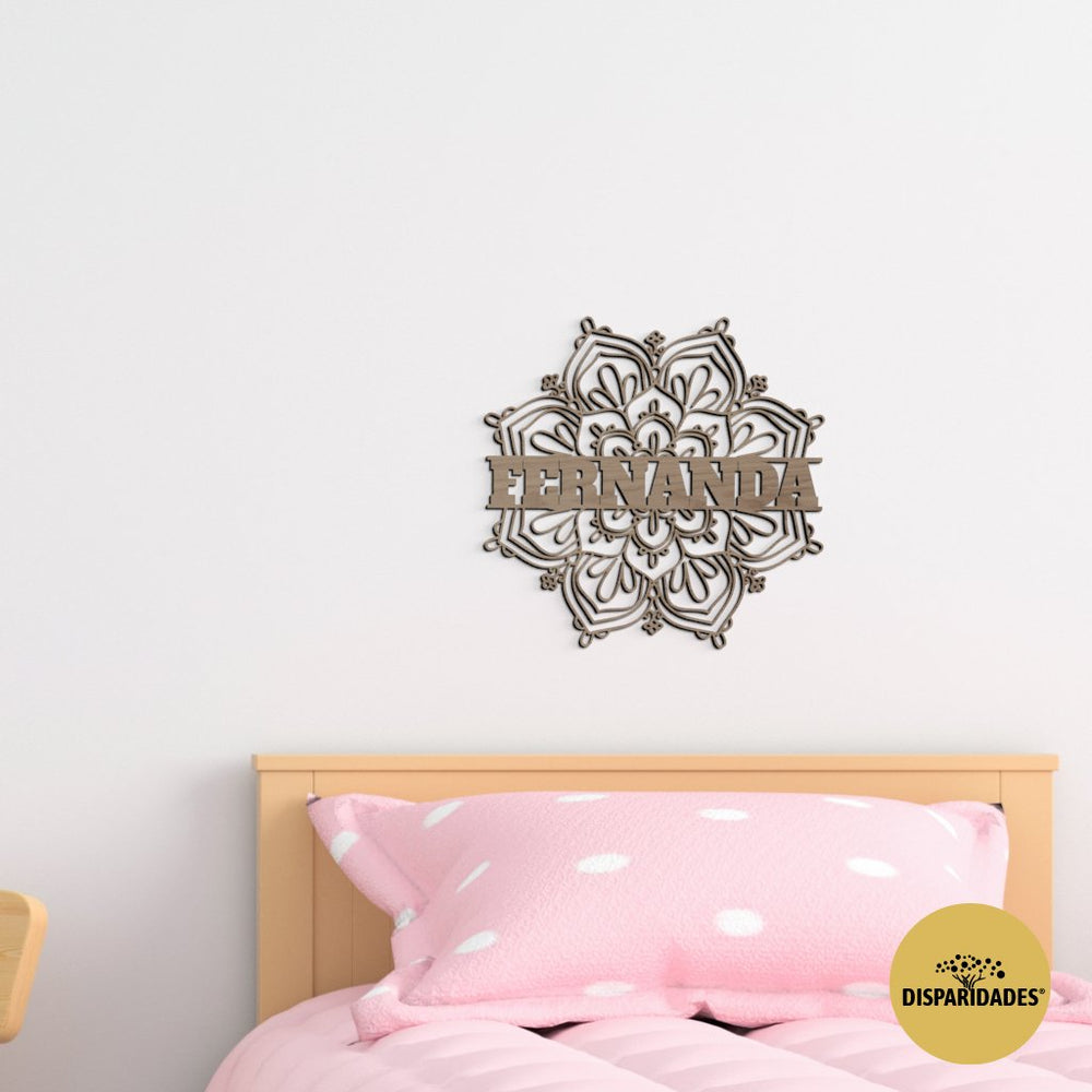 Personalized Mandala with Name in the Center