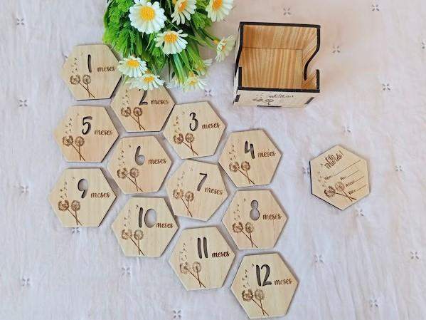 Milestones "Marcos de Nascimento" - 'Coleção Dente de Leão'-Disparidades-Coleção Dente de Leão,decoração kids,dente de leão,Marco de nascimento,melestones,meses