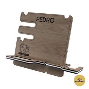 Organizador de secretária para smartphone e acessórios Lux-Disparidades-carvalho,Cor_Carvalho,Cor_Pinho,Data comemorativa,Dia do Pai,Dia dos namorados,Organizador,Presentes Organizador de secretária para smartphone e acessórios Lux-Disparidades-carvalho,Cor_Carvalho,Cor_Pinho,Data comemorativa,Dia do Pai,Dia dos namorados,Organizador,Presentes