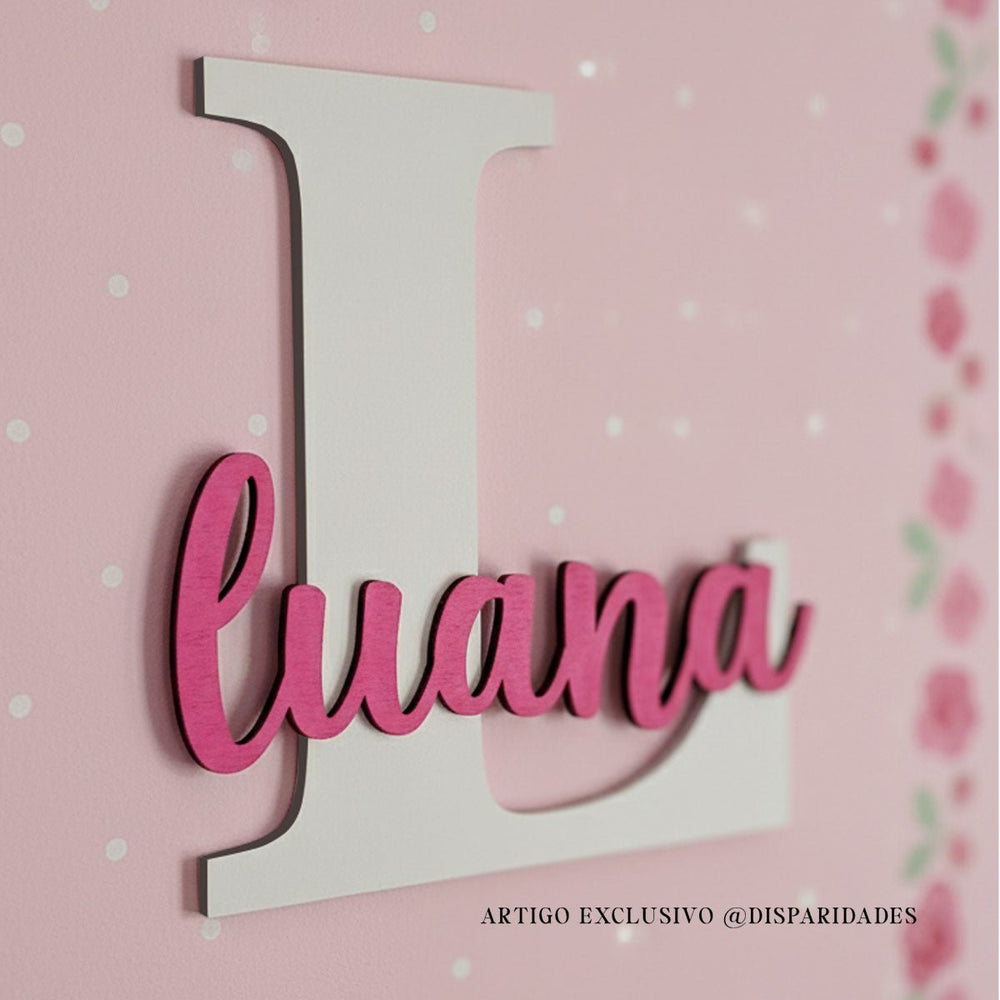 Monogram and Name Panel