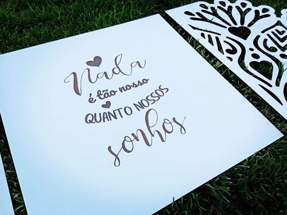 Painel Triplo 'Little Hearts'-Produção própria-Decoração,Decoração de parede,frases,home,painel triplo
