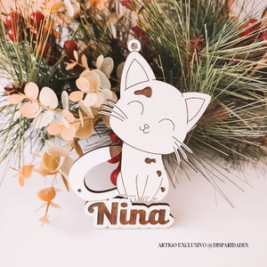 Colgante de Navidad personalizado 'Gato' Colgante de Navidad personalizado 'Gato'