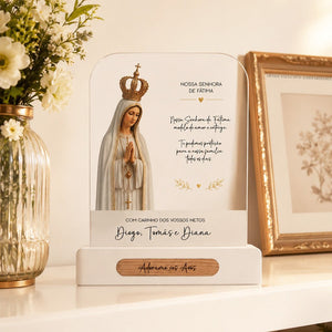 Placa Decorativa Avós | Nossa Senhora de Fátima Placa Decorativa Avós | Nossa Senhora de Fátima