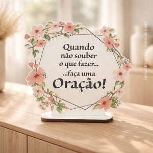 Placa Decorativa | Faça uma Oração Placa Decorativa | Faça uma Oração
