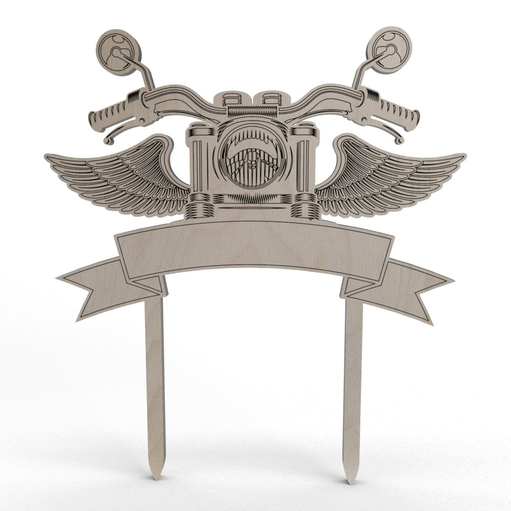 Adorno para tarta Motard