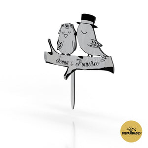 Cake Topper 'Passarinhos Apaixonados' Cake Topper 'Passarinhos Apaixonados'