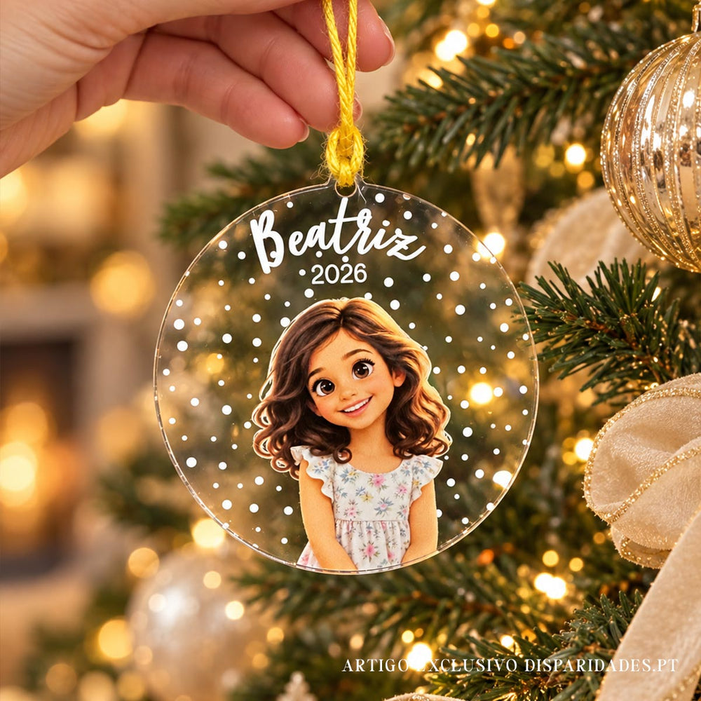 Bola de Natal Personalizada com Fotografia | Memórias que Ficam