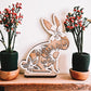 Conjunto de base de conejo floral