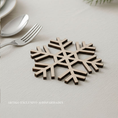 Posavasos "copo de nieve"