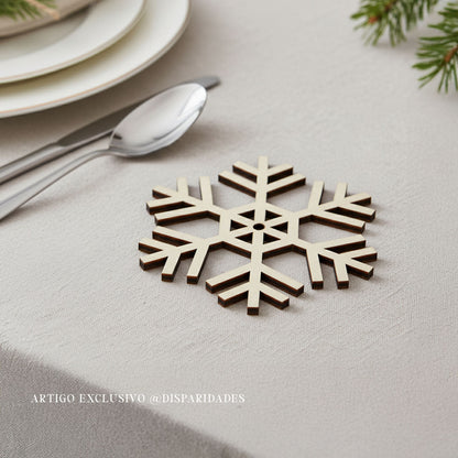 Posavasos "copo de nieve"