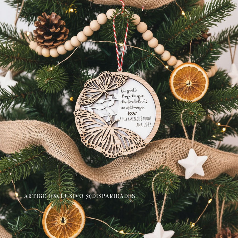 Bola de Navidad Mariposa - Colección Bosque Encantado