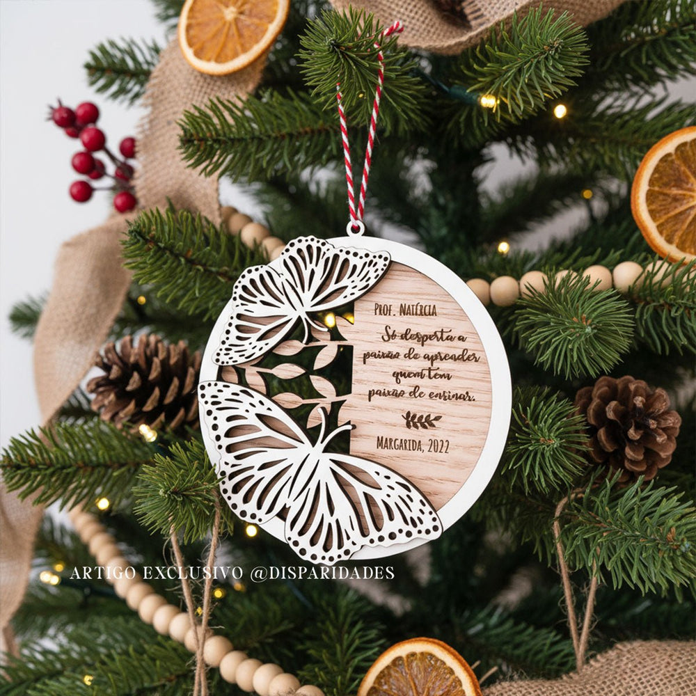 Bola de Navidad Mariposa - Colección Bosque Encantado