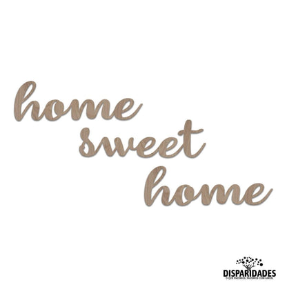 Frase Decorativa "Home Sweet Home"-Produção própria-Cor_Branco,Cor_Carvalho,Cor_Carvalho (natural),Cor_Cinza,Cor_Pinho (natural),Cor_Preto,Cor_Wengué,decoração,Decoração de parede,home,lar,placa parede