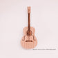 Guitarra Porta-Púas de Madera Rústica