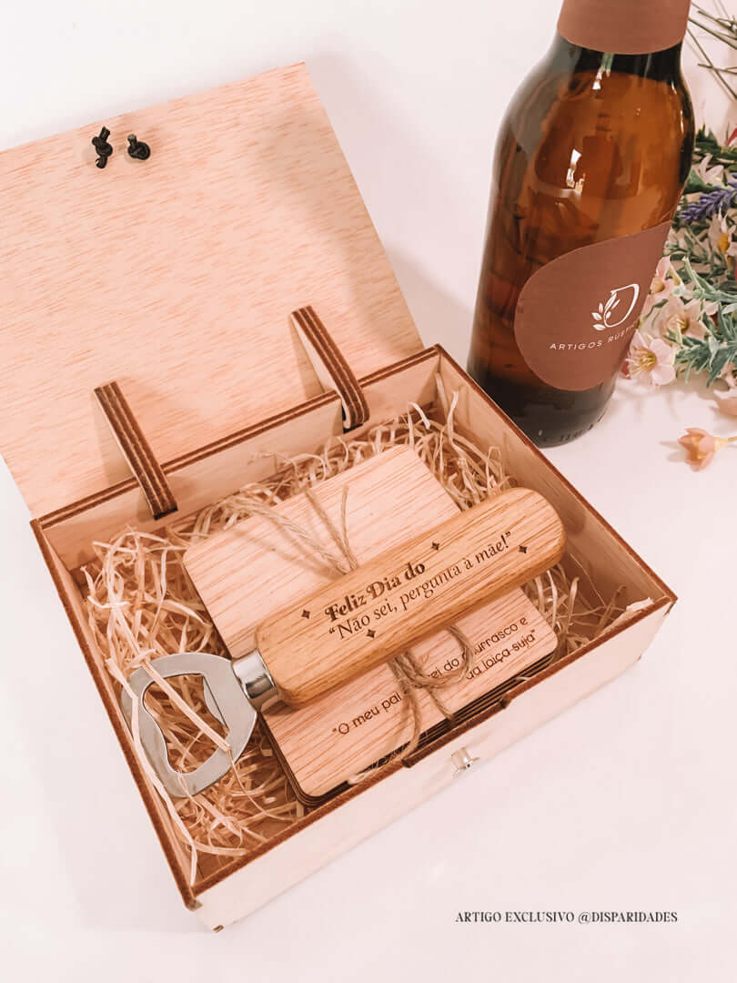 Kit de Caja de Madera con Accesorios para Cerveza | cerveza artesanal
