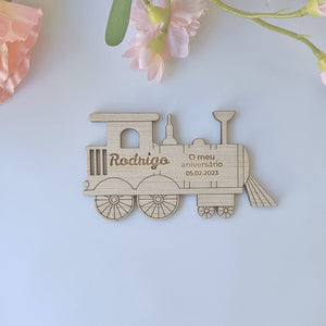 Train souvenir (with magnet)