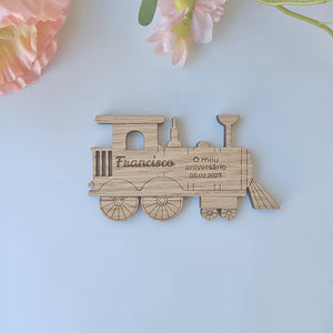 Train souvenir (with magnet)