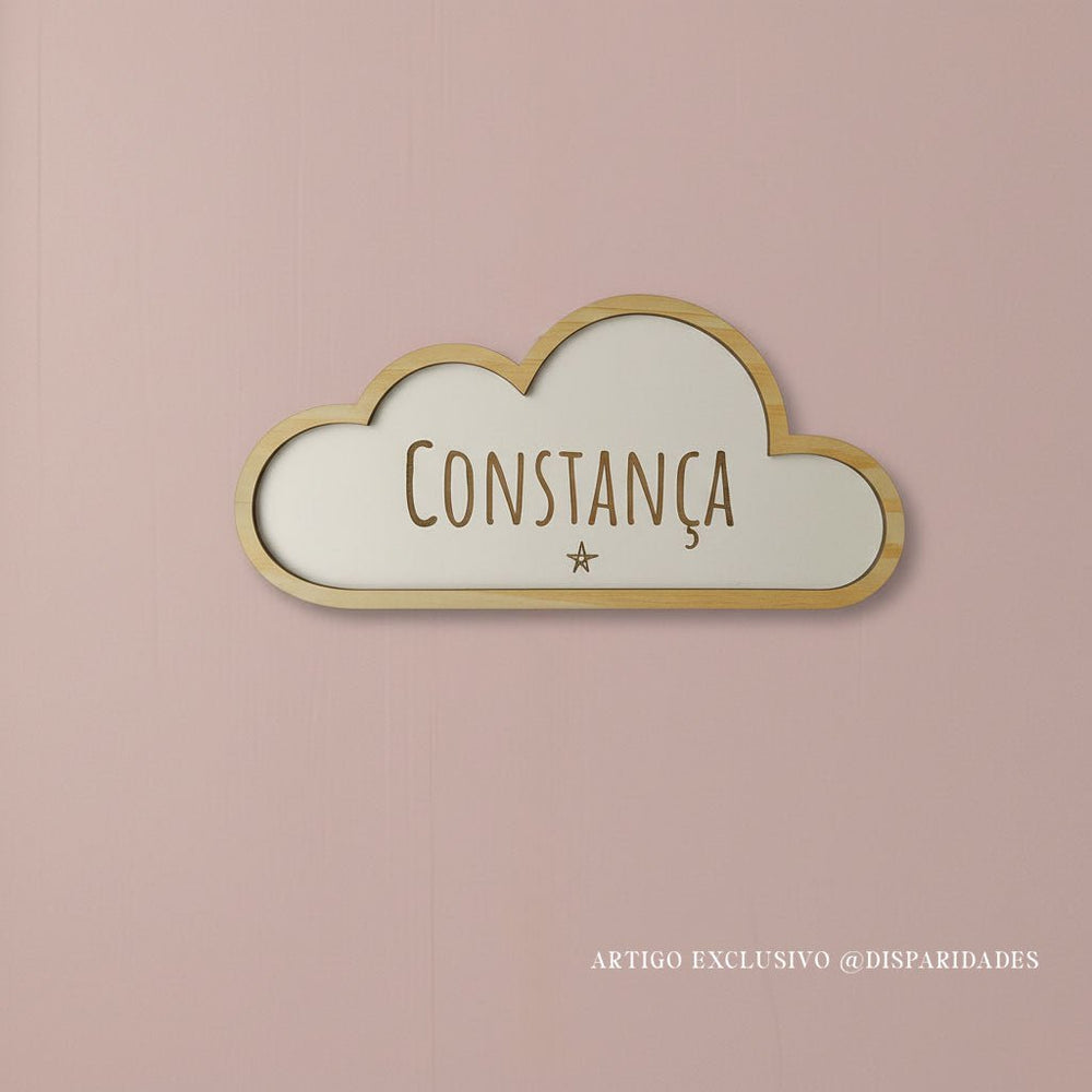 Nuvem Decorativa com nome personalizado