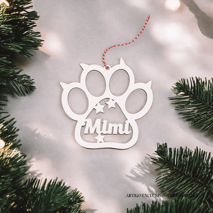 Personalized Christmas Pendant "Patinha"