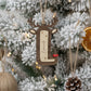 Pendente de Natal em Madeira | Rena Inicial Personalizada