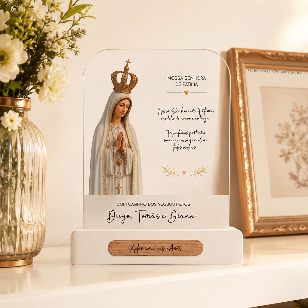 Placa Nossa Senhora de Fátima – Disparidades