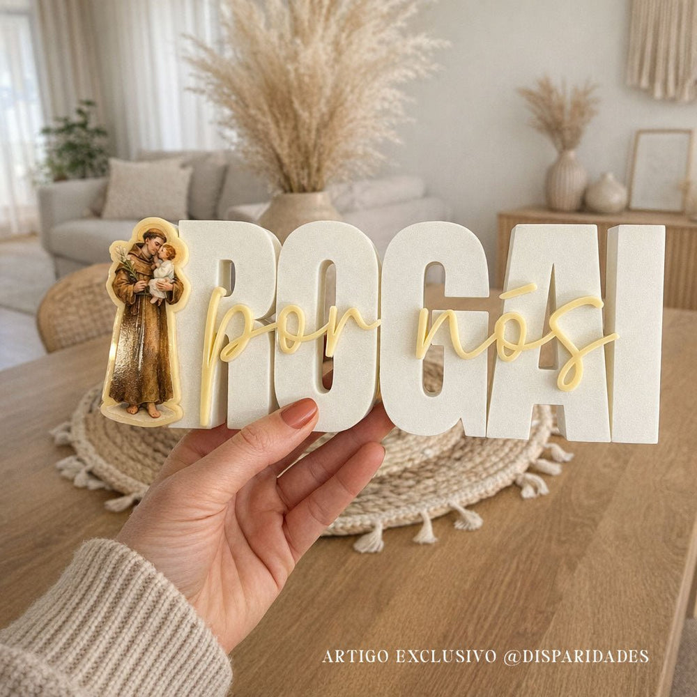 Placa Decorativa | Rogai Por Nós - Santo António