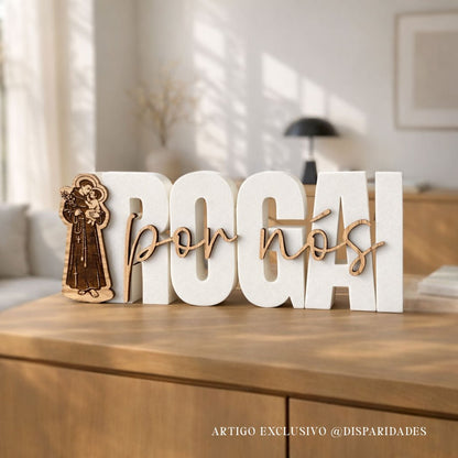 Placa Decorativa | Rogai Por Nós - Santo António