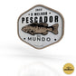 Placa personalizada 'El Mejor Pescador del Mundo'