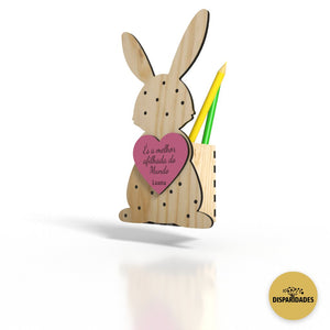 Spotted Rabbit Pencil Holder