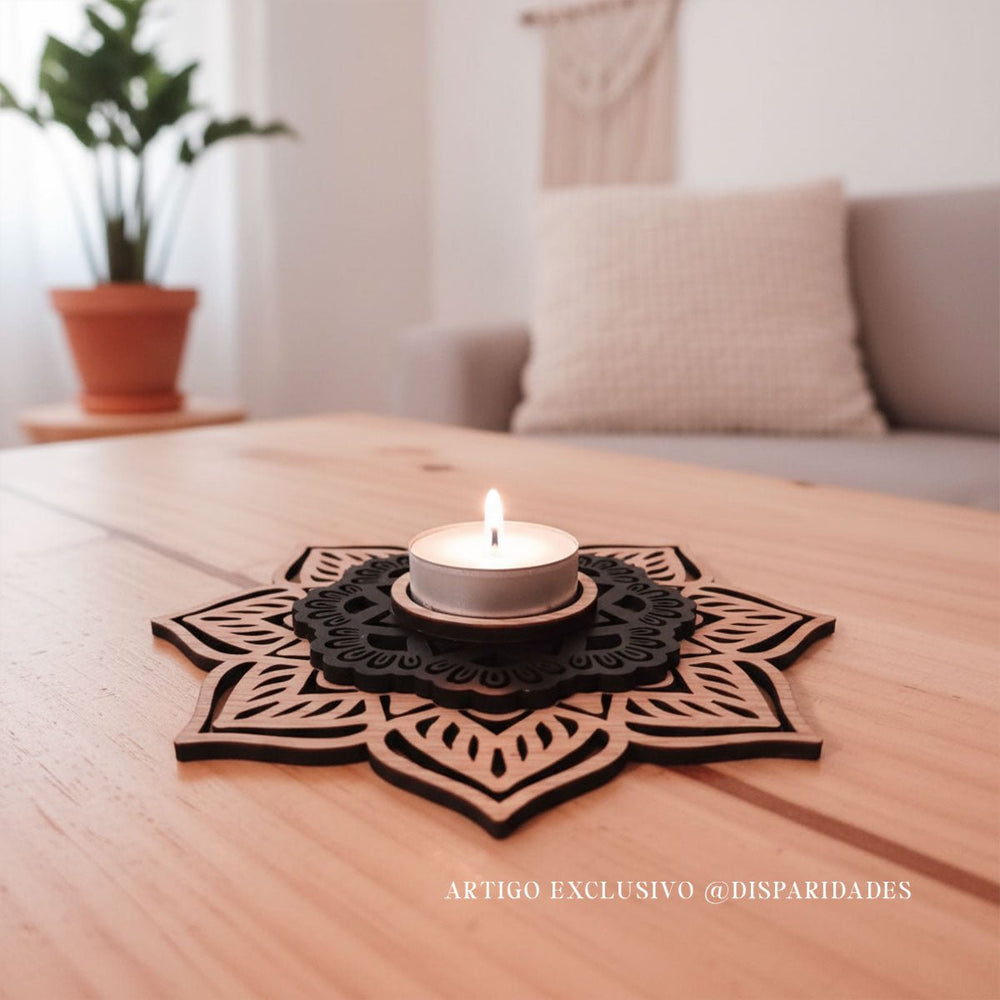 Porta-velas 'Mandala'
