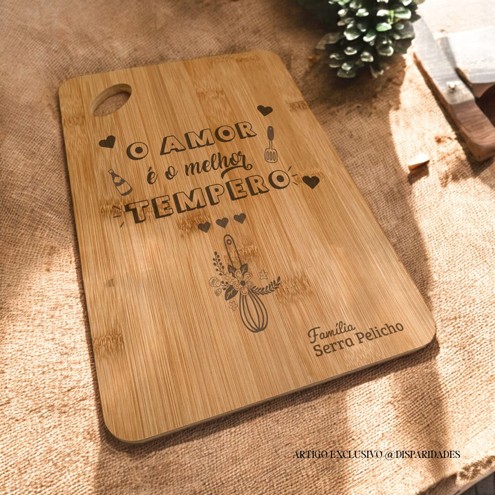 Tabla de cortar de bambú - Personalizada