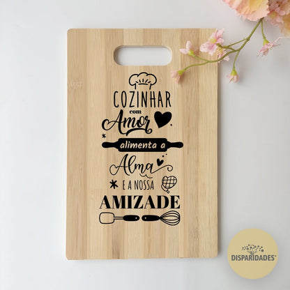 Tábua de Cortar em Bambu - Personalizada