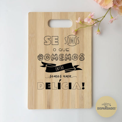 Tábua de Cortar em Bambu - Personalizada