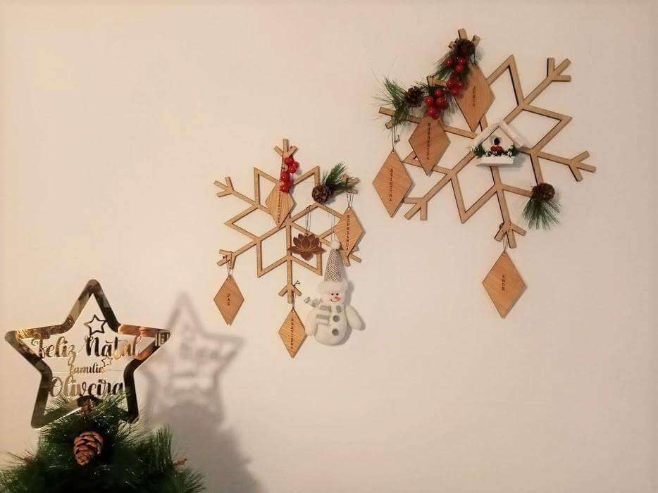 Flocos de Neve e  Placas com palavras-Disparidades-Decoração de Natal,Decoração de parede