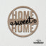 Placa Decorativa Redonda 'Home Sweet Home'